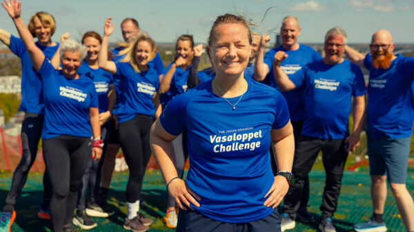 Lisa Lidén tillsammans med andra chefer på Hammarbybacken.